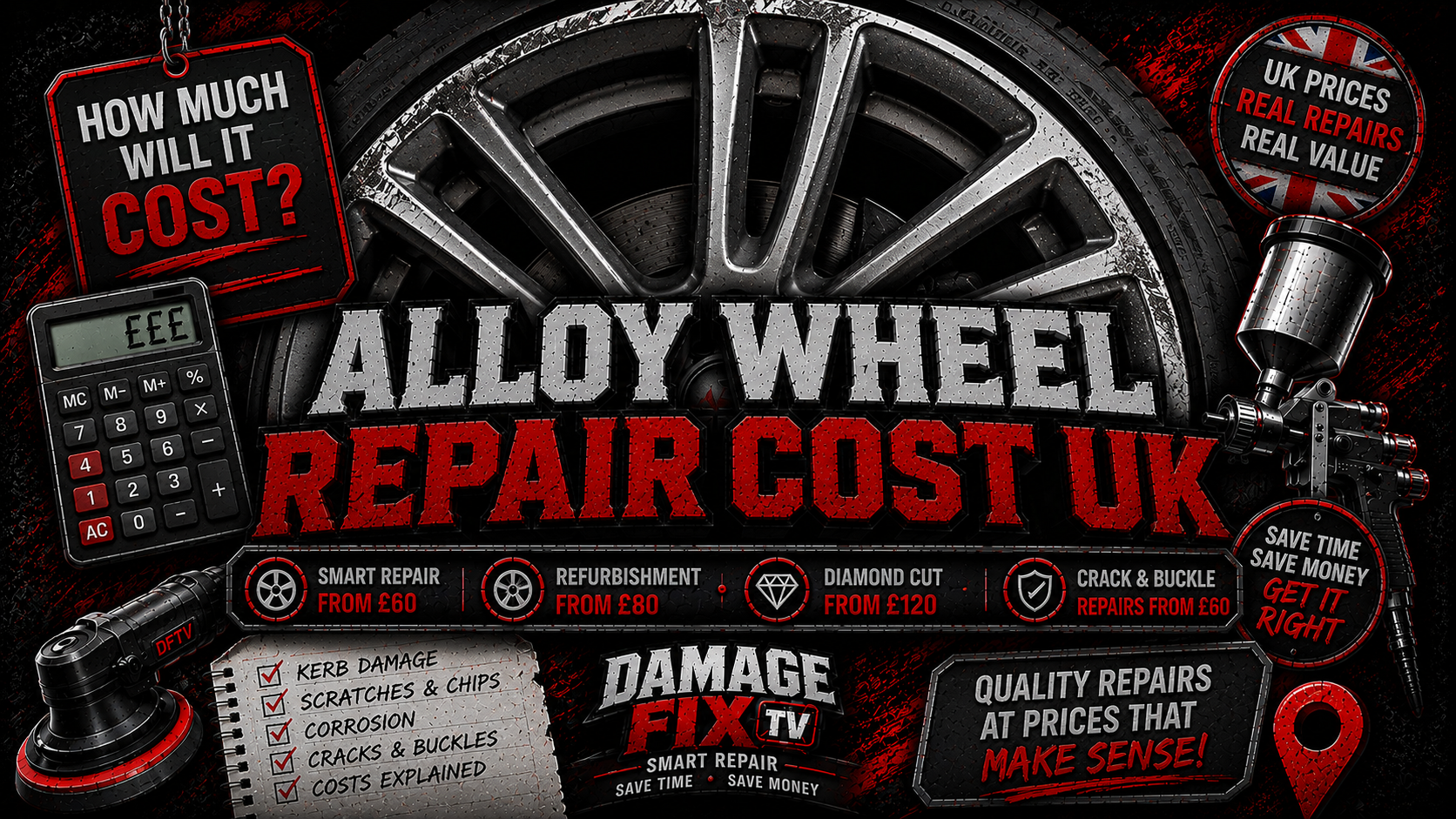 alloy wheel repair cost uk