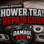 caravan shower tray repair