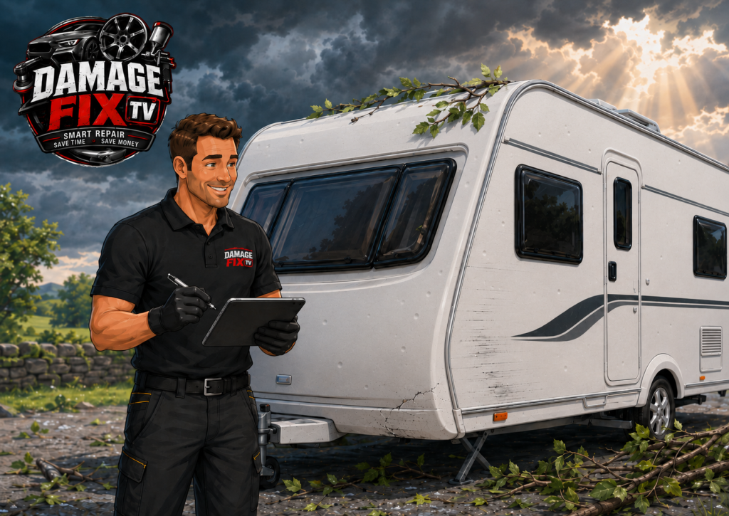 caravan hail damage repair