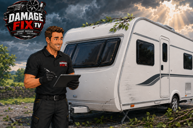 caravan hail damage repair