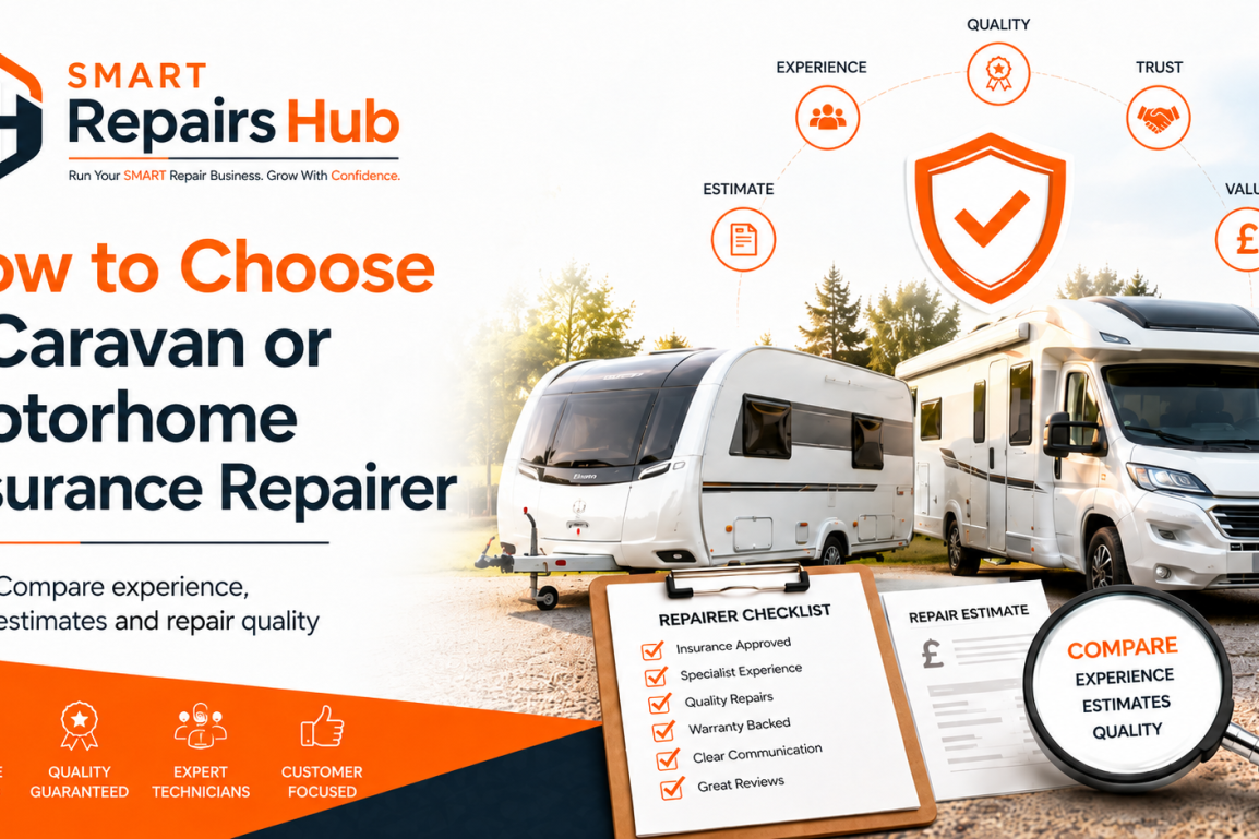 choosing a caravan or motorhome insurance repairer
