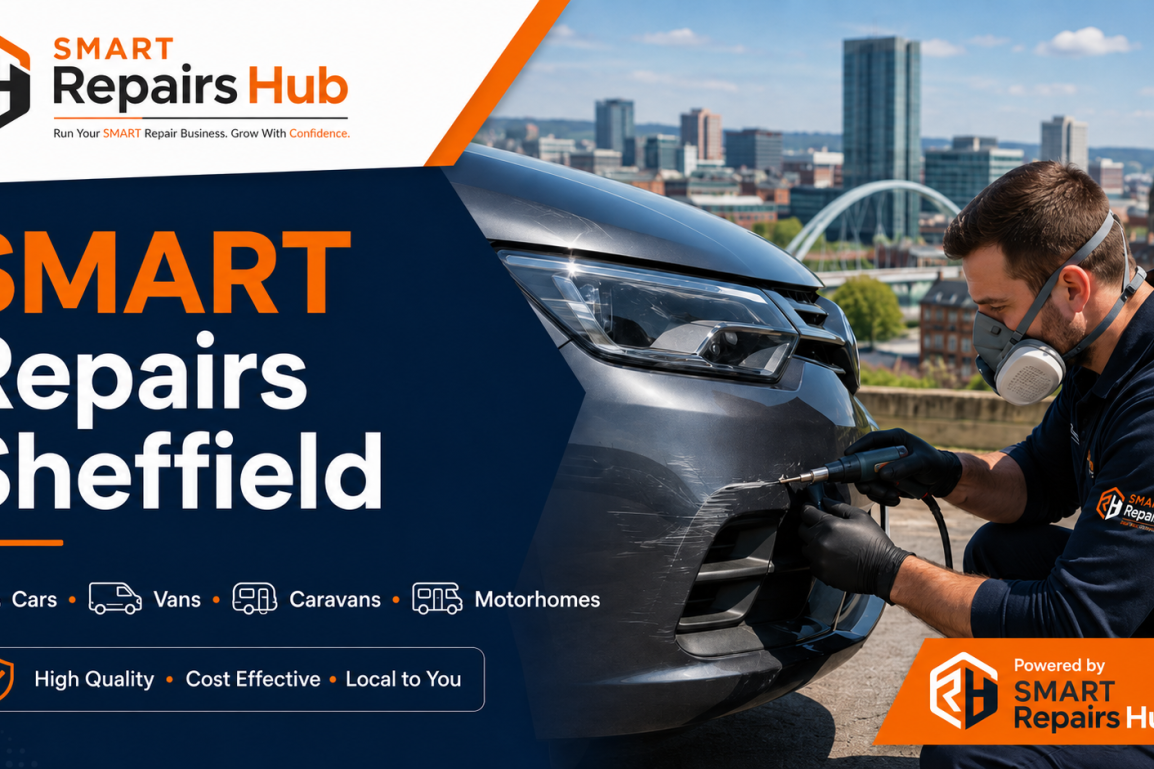 SMART repairs Sheffield for cars, vans, caravans and motorhomes